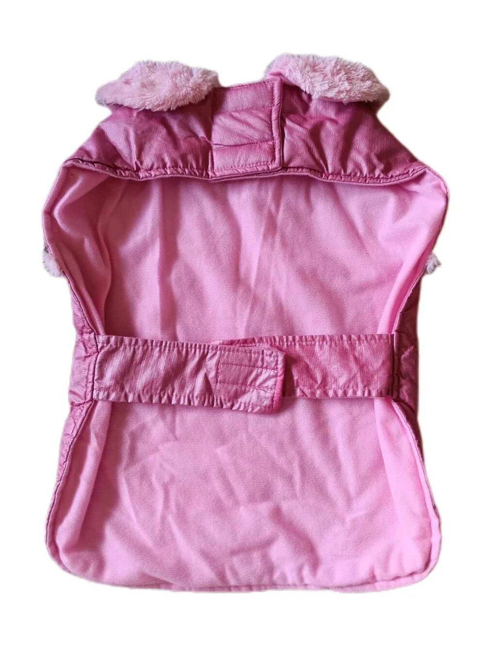 🩷 Top Paw Pink Quilted Dog Jacket Coat Large L Pets Cute Faux Fur Cute Girly